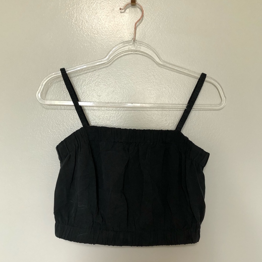 Everlane Cropped Silk Tank Top Medium